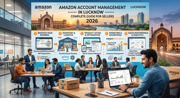 Amazon Account Management Services in Lucknow 2026 – Complete Seller Guide for Registration, Product Listing, Inventory Management, Amazon Advertising, and Sales Analytics